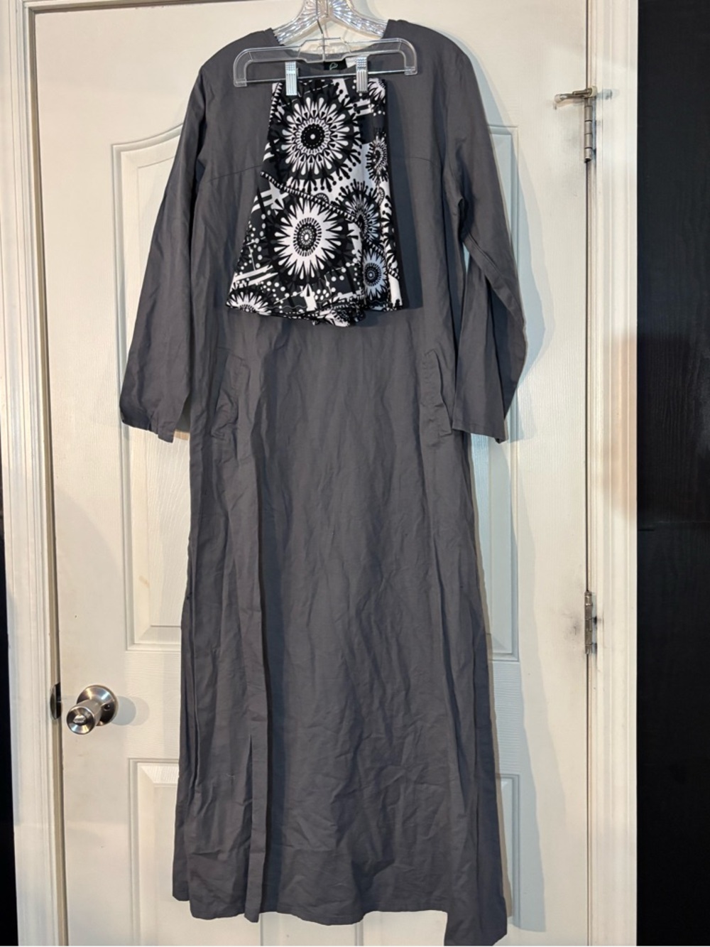 2 Piece Abaya & Scarf Set